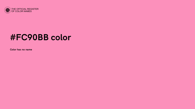 #FC90BB color image