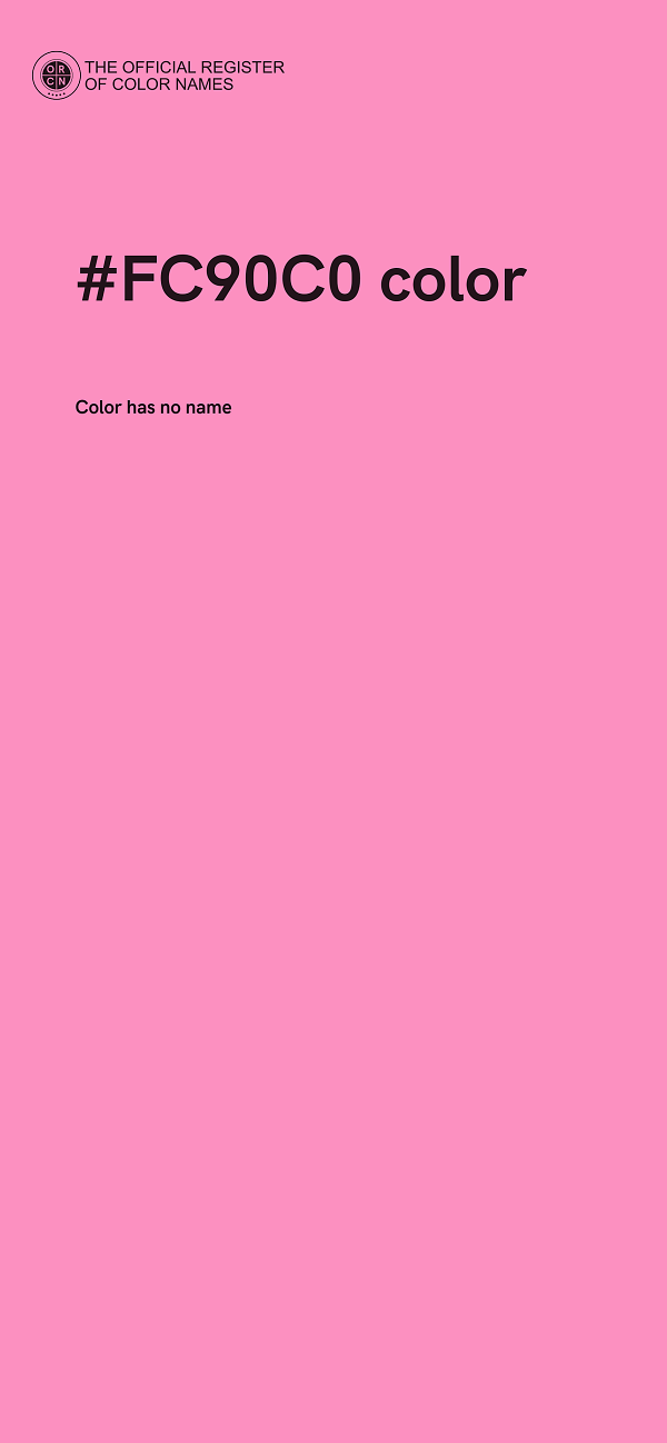 #FC90C0 color image