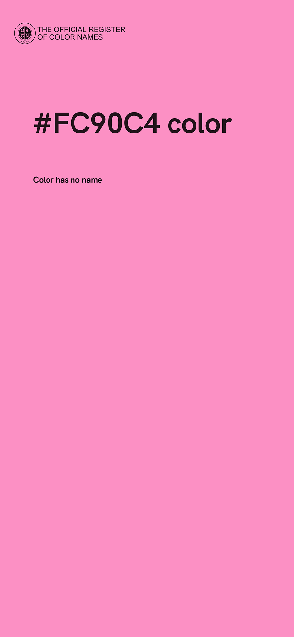 #FC90C4 color image