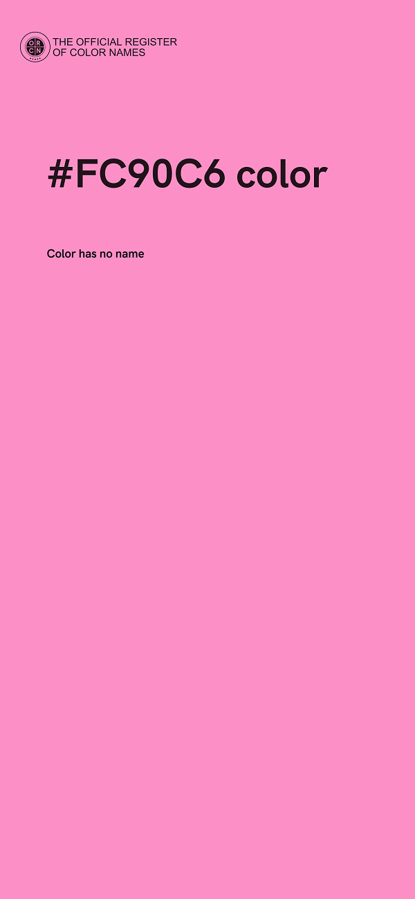 #FC90C6 color image