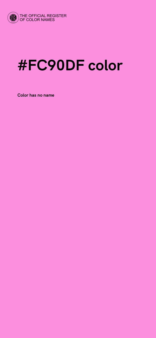 #FC90DF color image