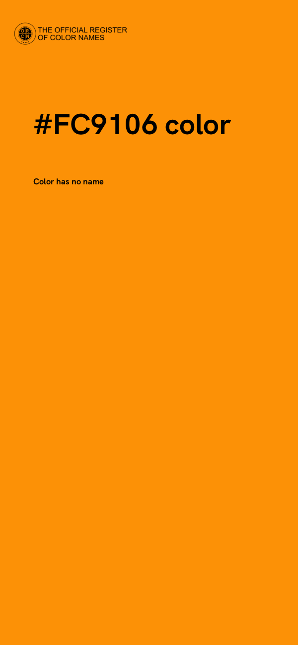 #FC9106 color image