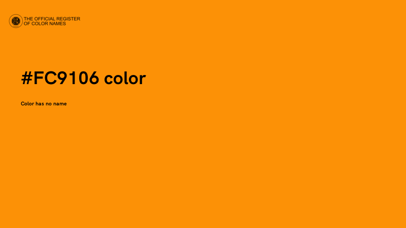 #FC9106 color image