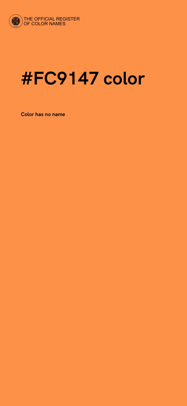 #FC9147 color image