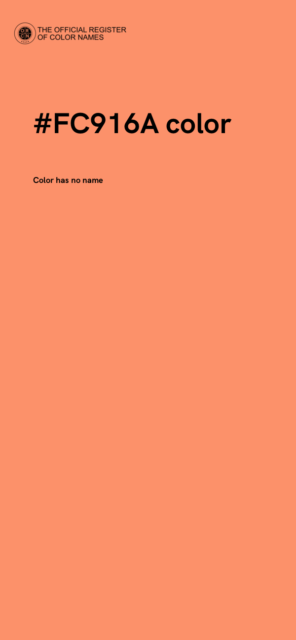 #FC916A color image