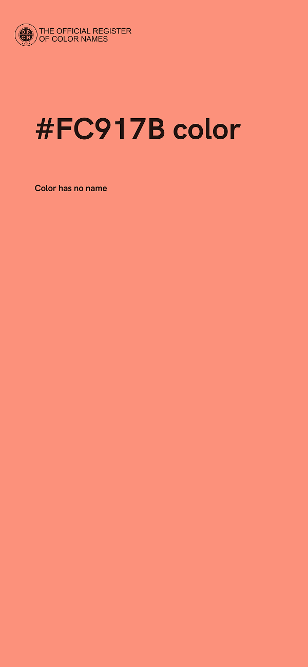 #FC917B color image
