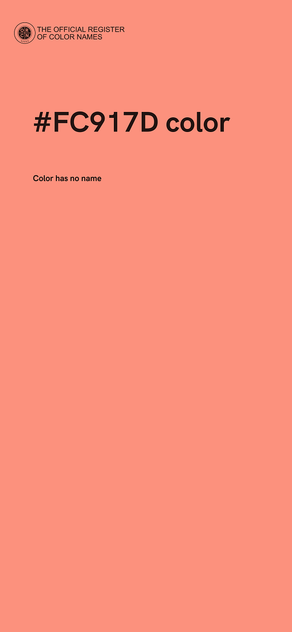 #FC917D color image