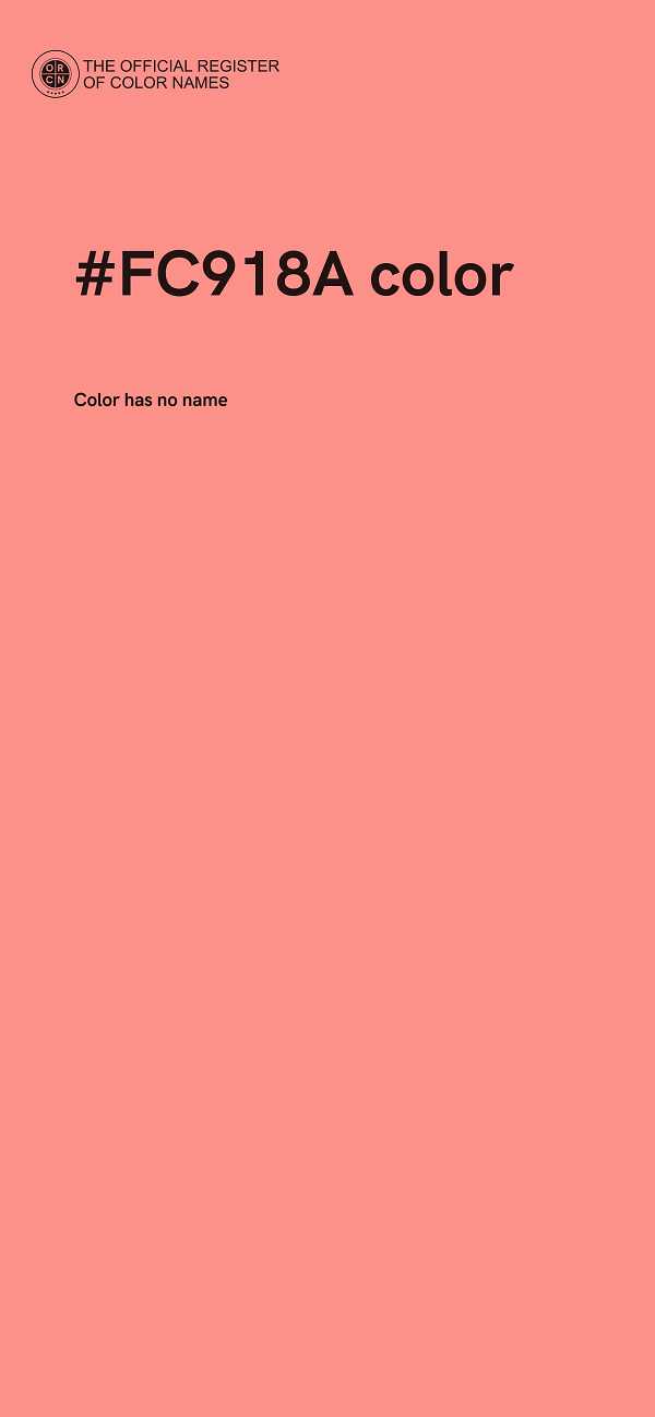 #FC918A color image