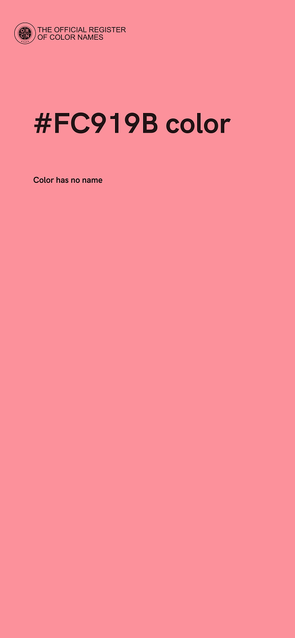 #FC919B color image