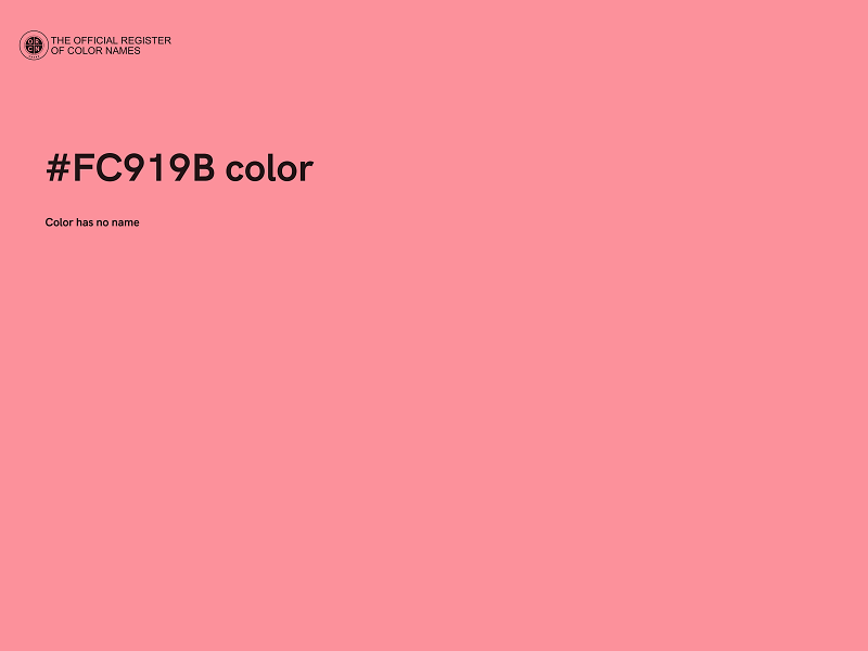 #FC919B color image