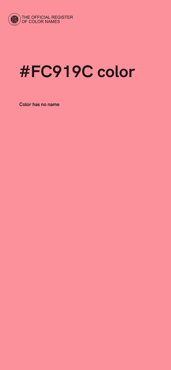 #FC919C color image