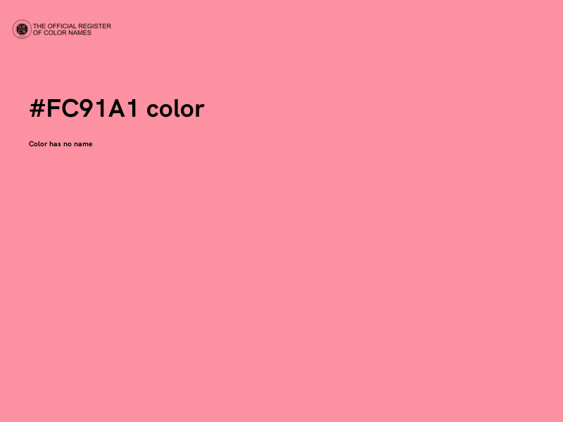 #FC91A1 color image
