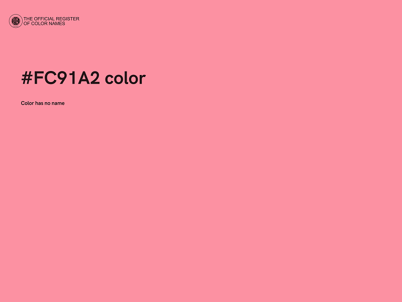 #FC91A2 color image