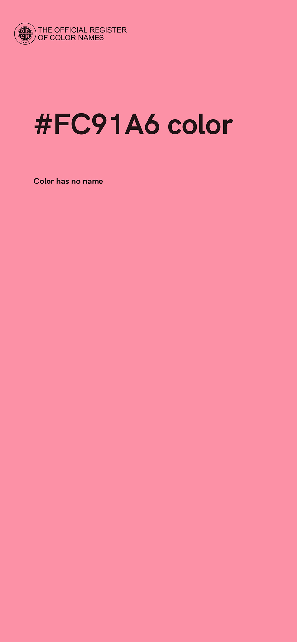 #FC91A6 color image