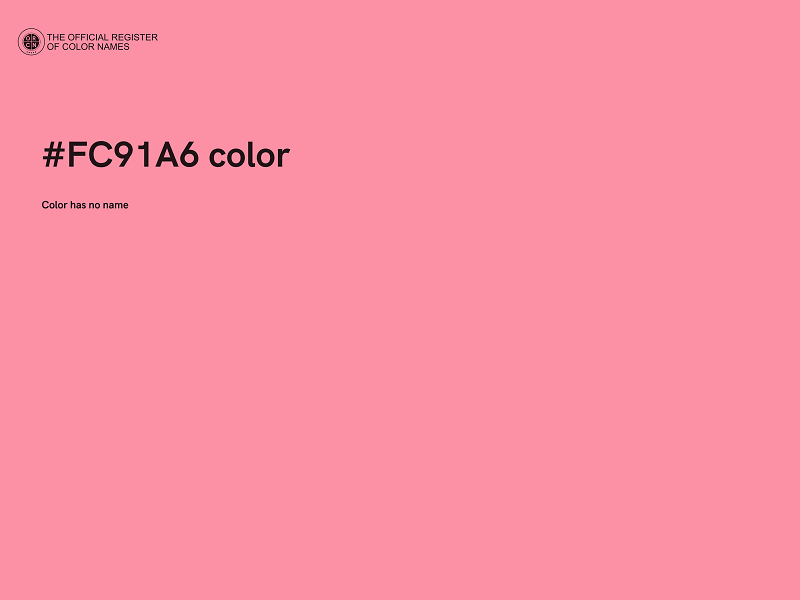 #FC91A6 color image