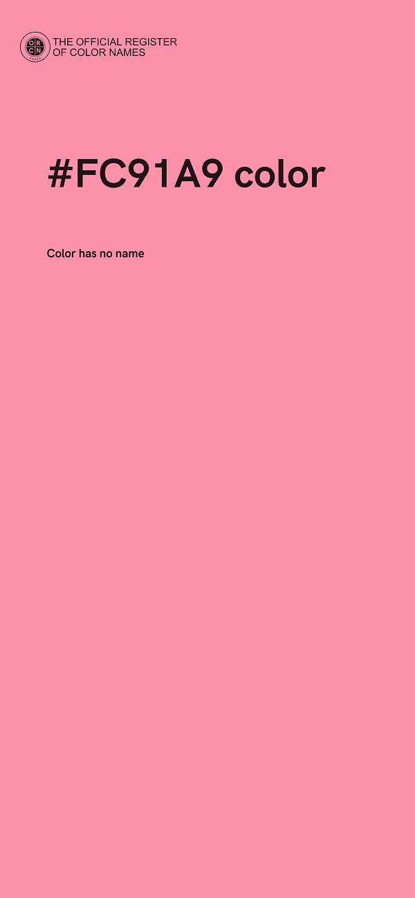 #FC91A9 color image