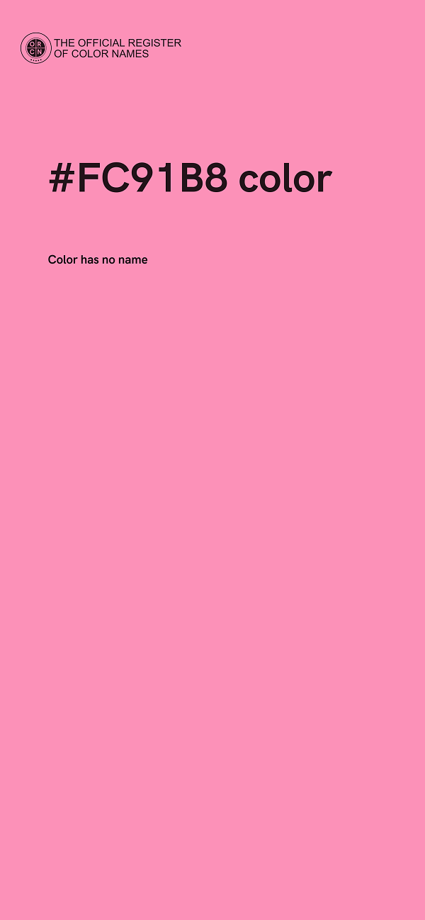 #FC91B8 color image