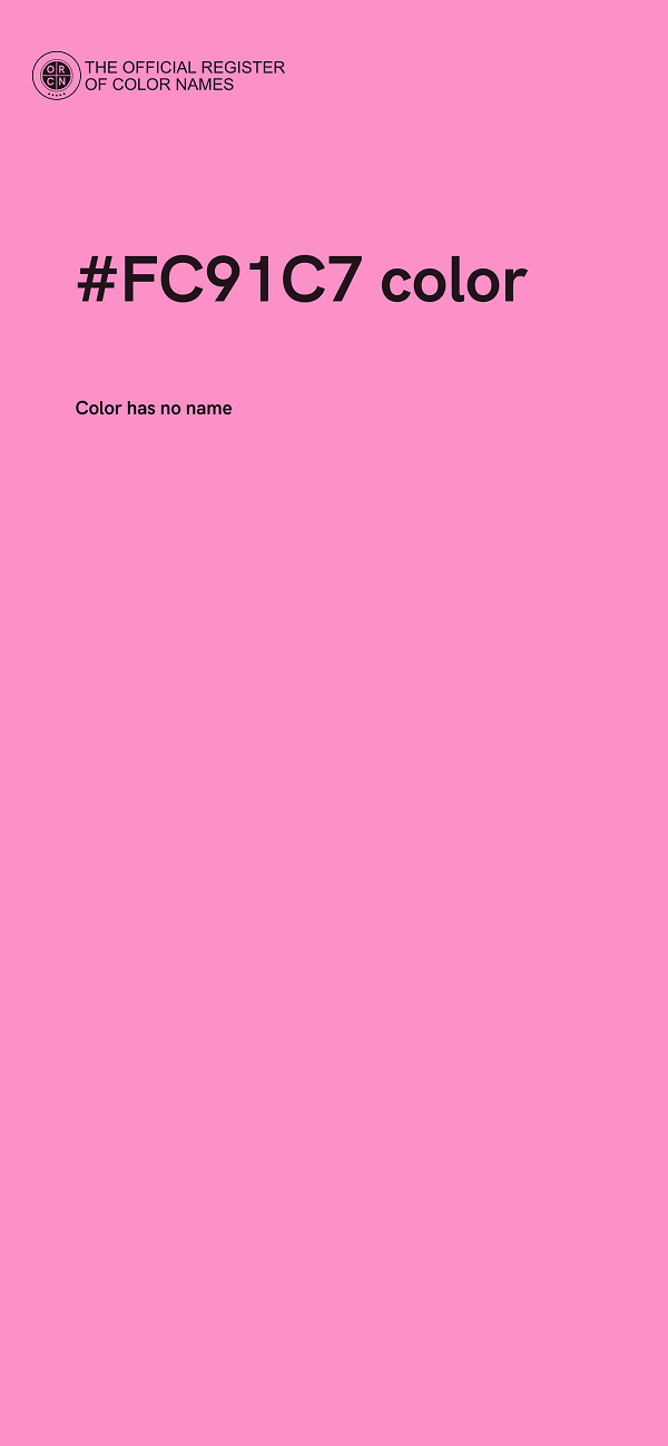 #FC91C7 color image