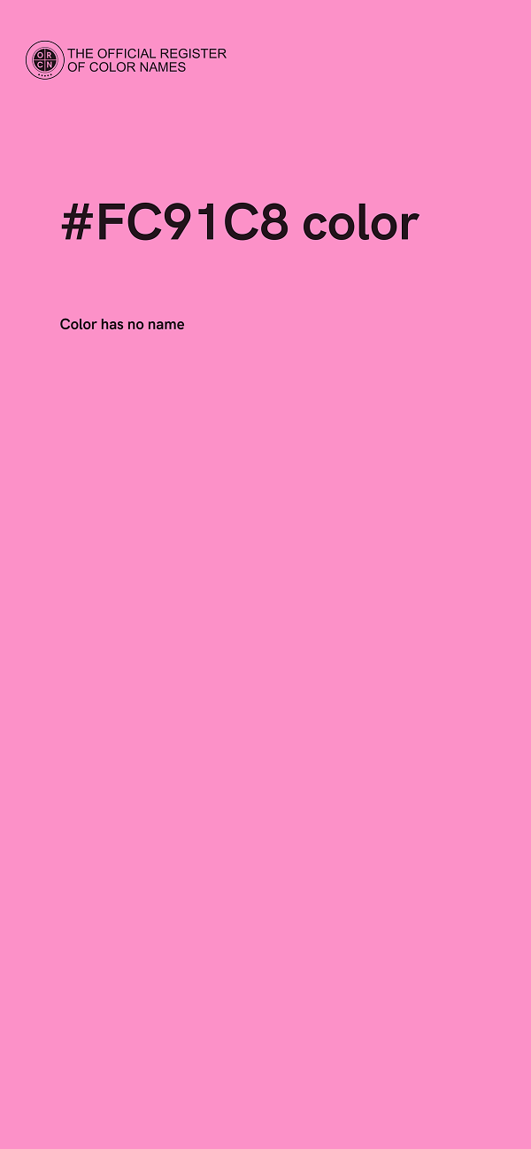 #FC91C8 color image