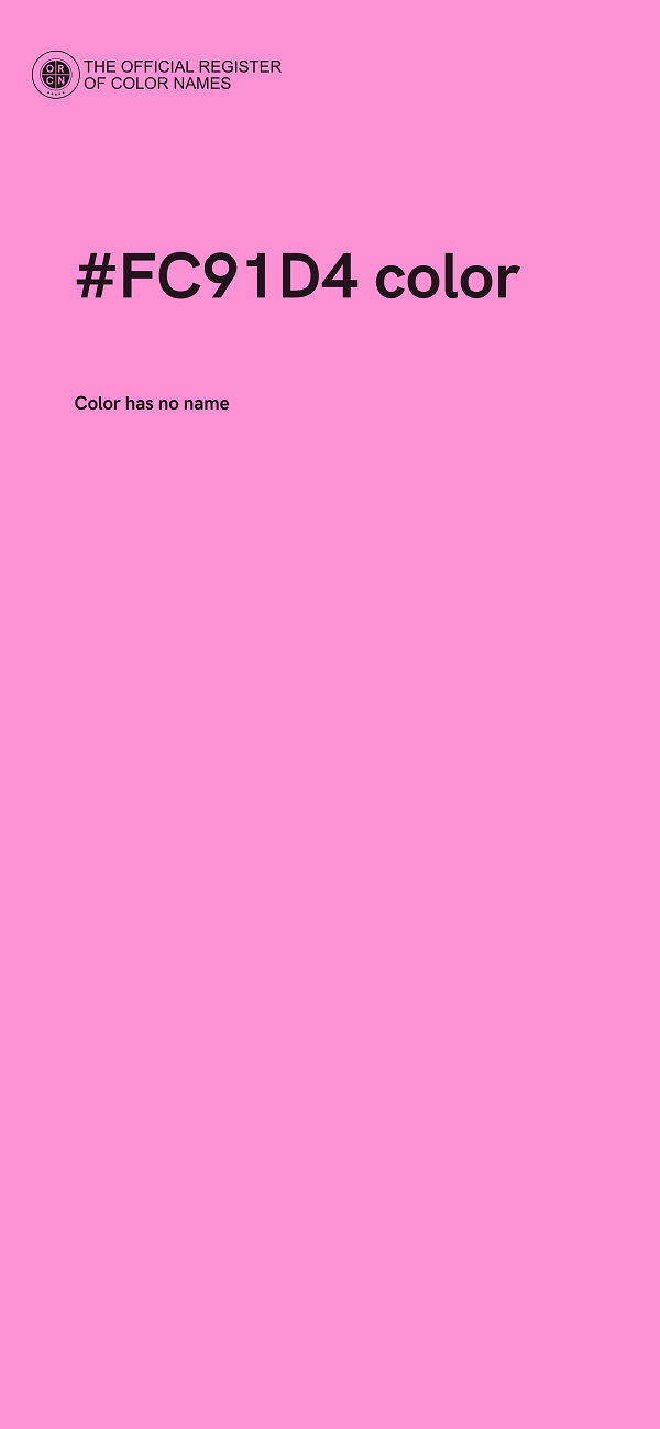 #FC91D4 color image