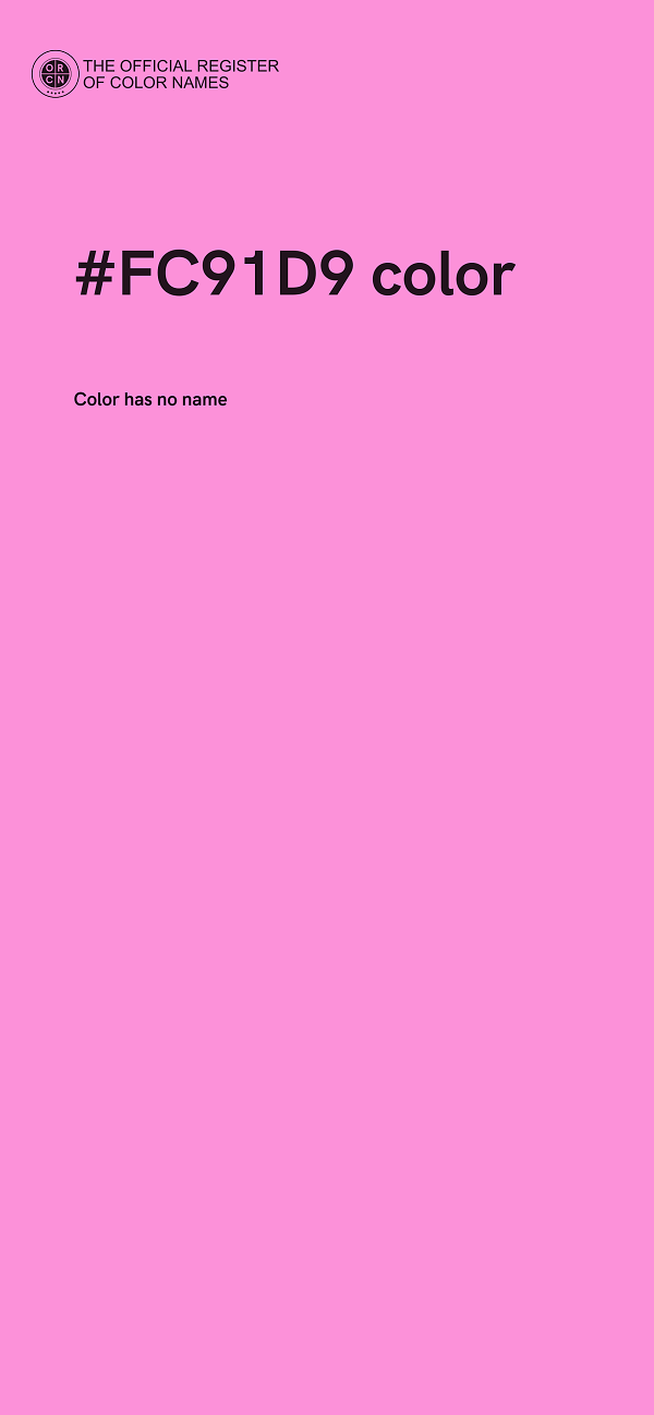 #FC91D9 color image