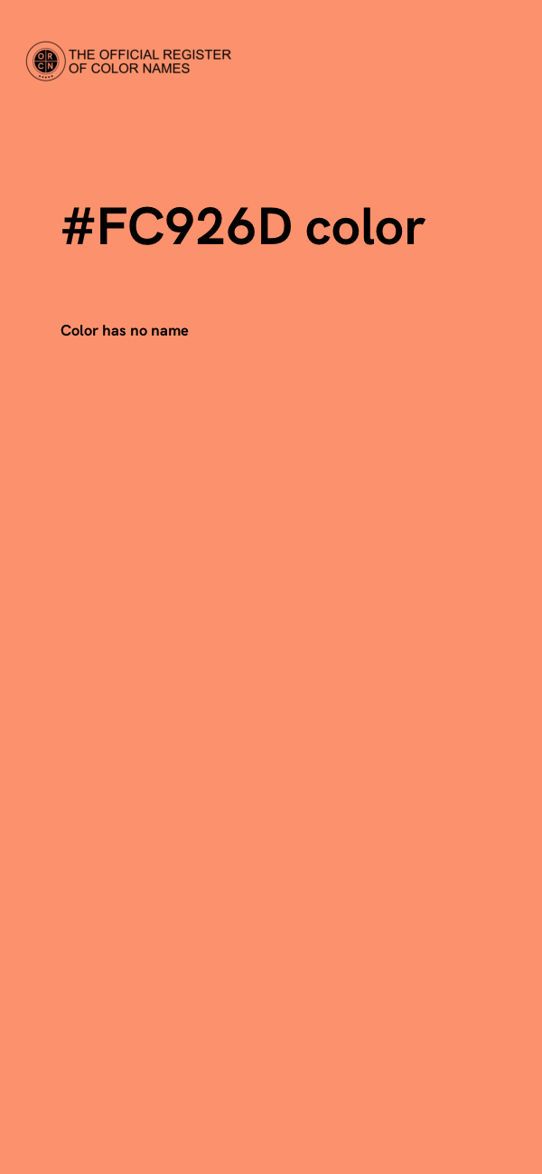 #FC926D color image