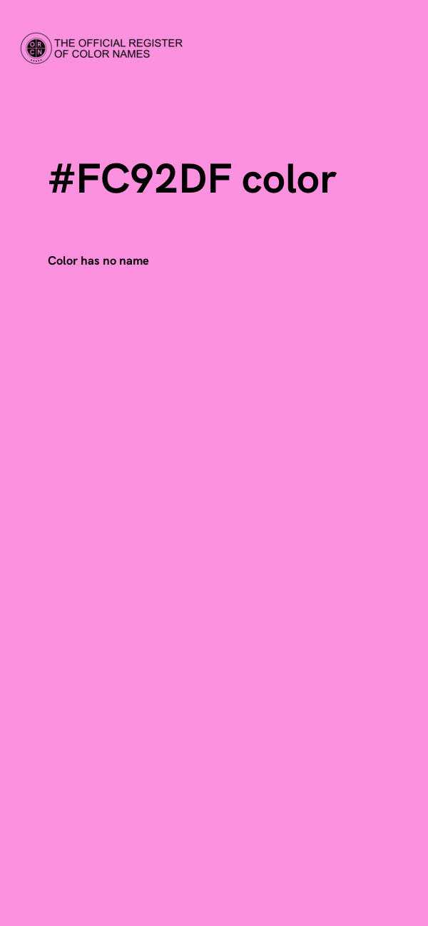 #FC92DF color image