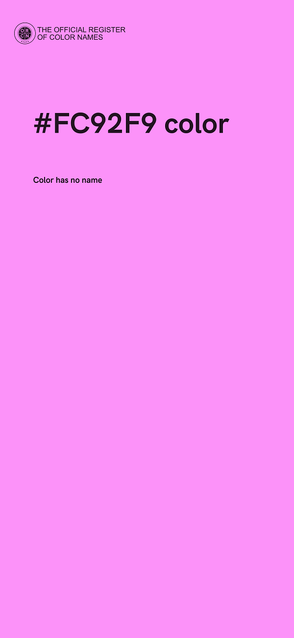 #FC92F9 color image