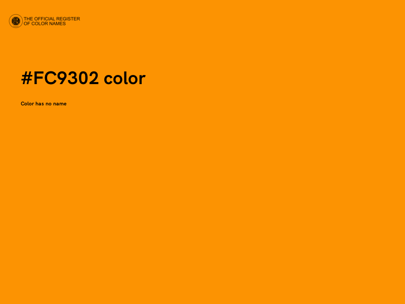 #FC9302 color image