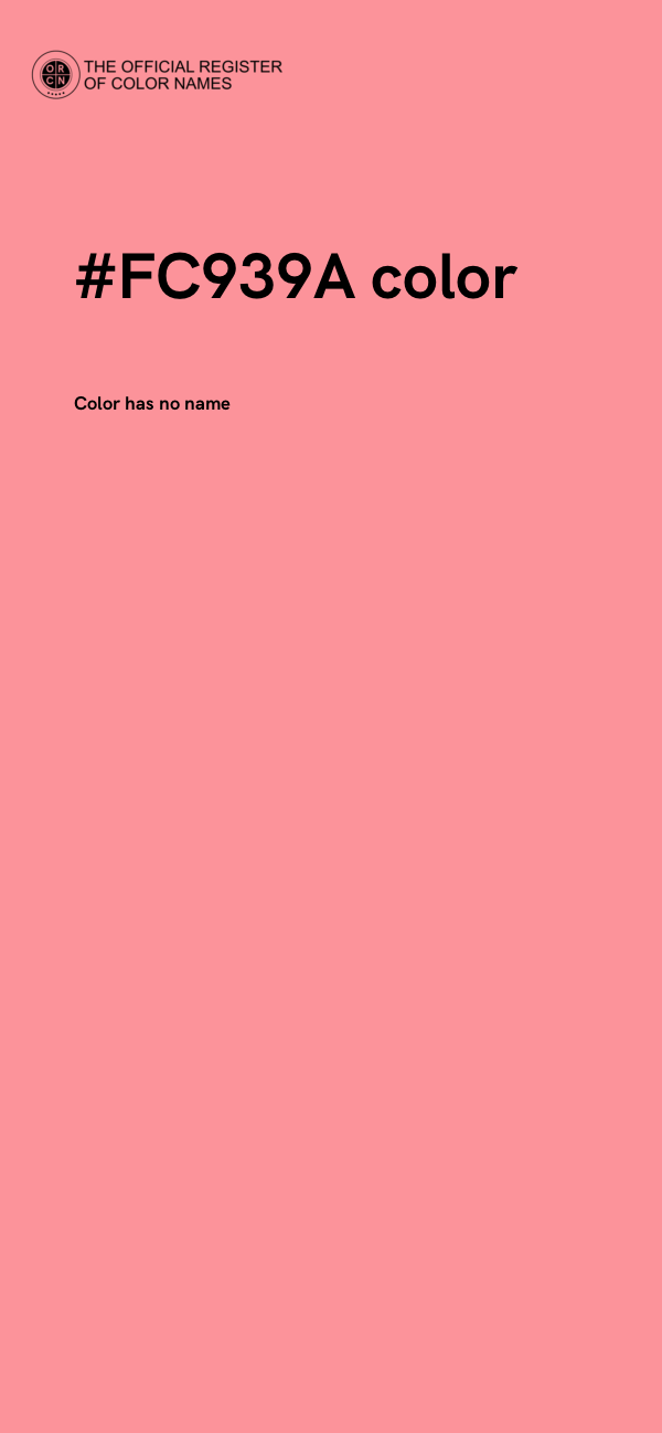 #FC939A color image