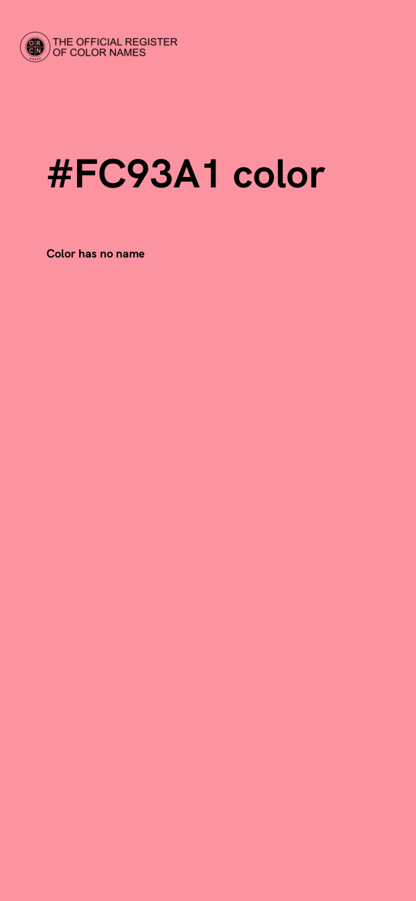 #FC93A1 color image