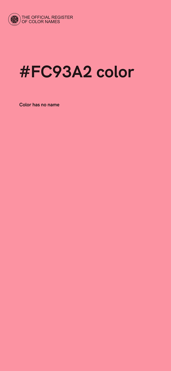 #FC93A2 color image