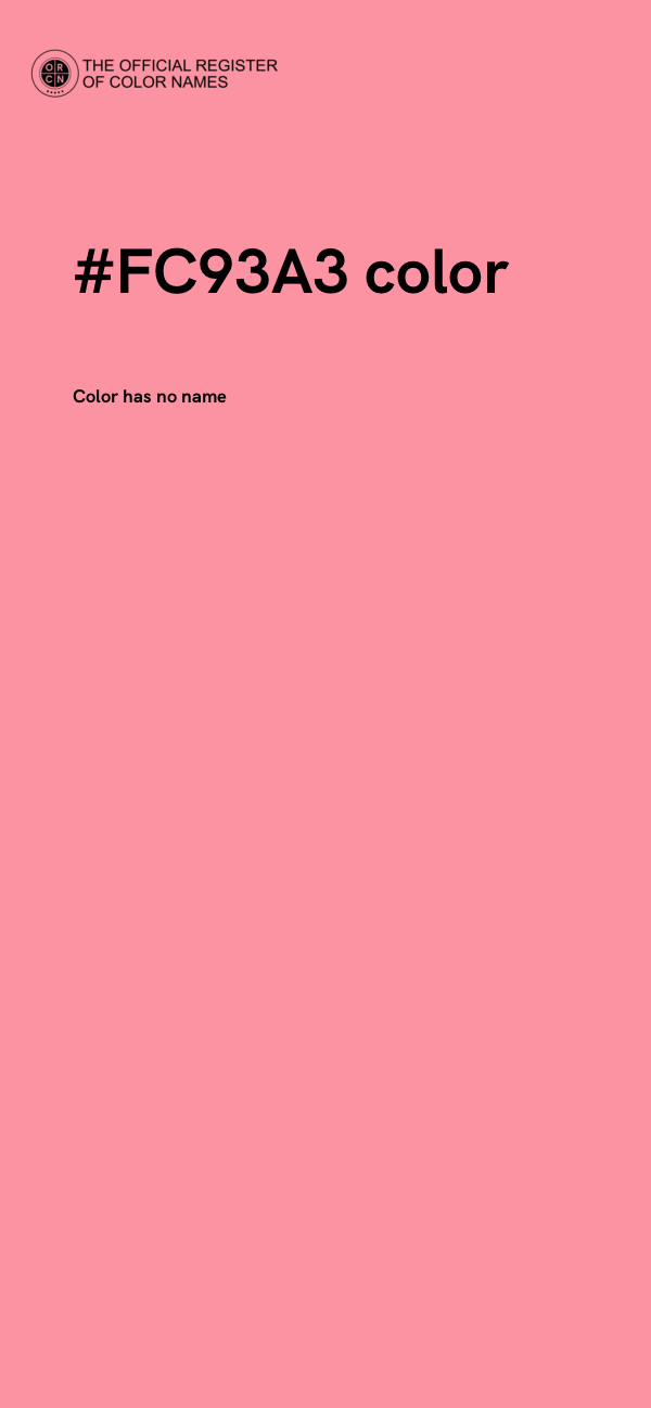 #FC93A3 color image