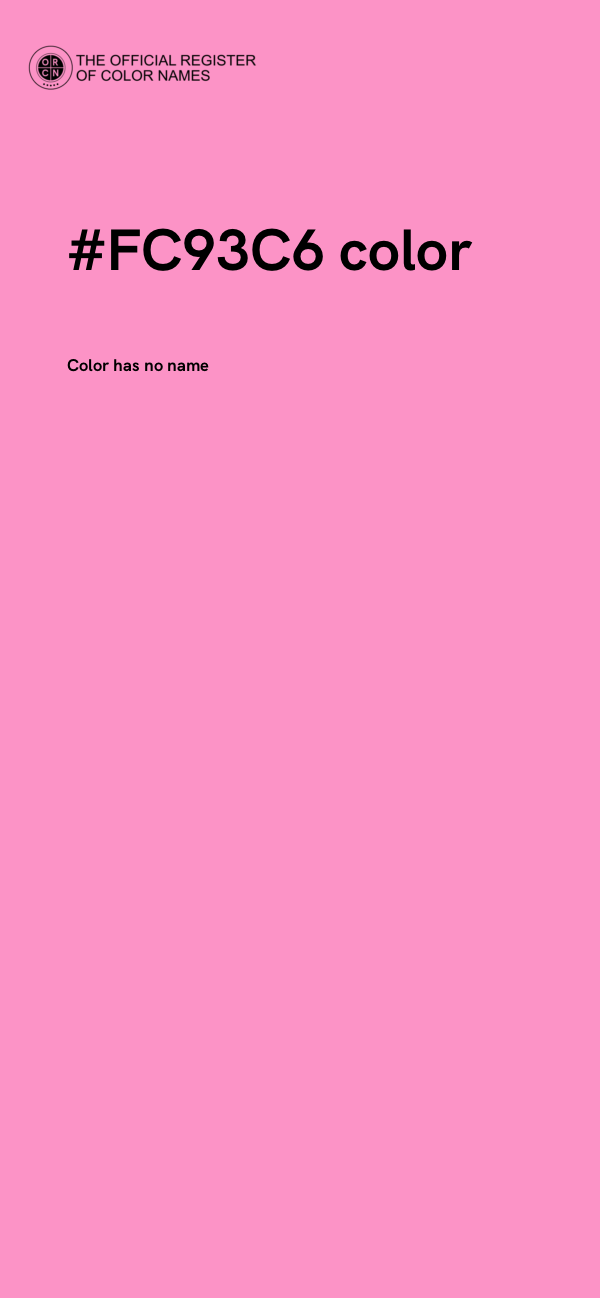 #FC93C6 color image