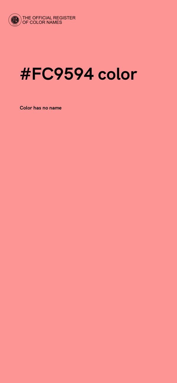 #FC9594 color image