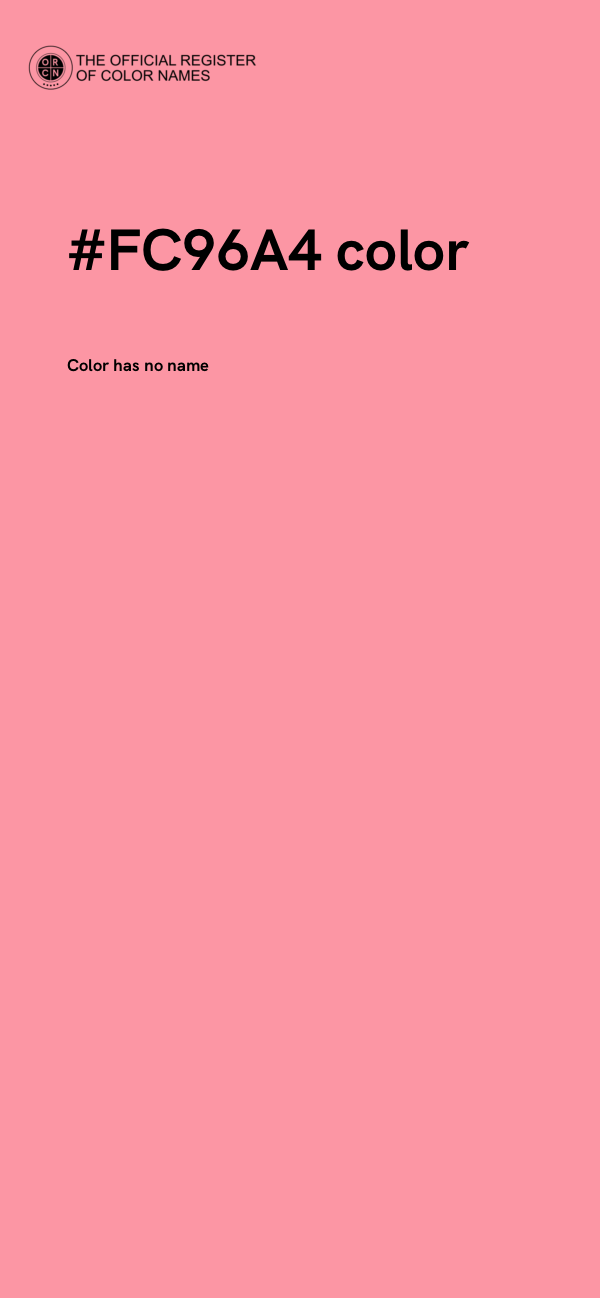 #FC96A4 color image