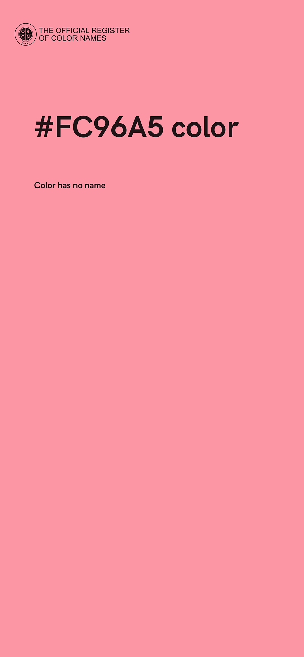 #FC96A5 color image