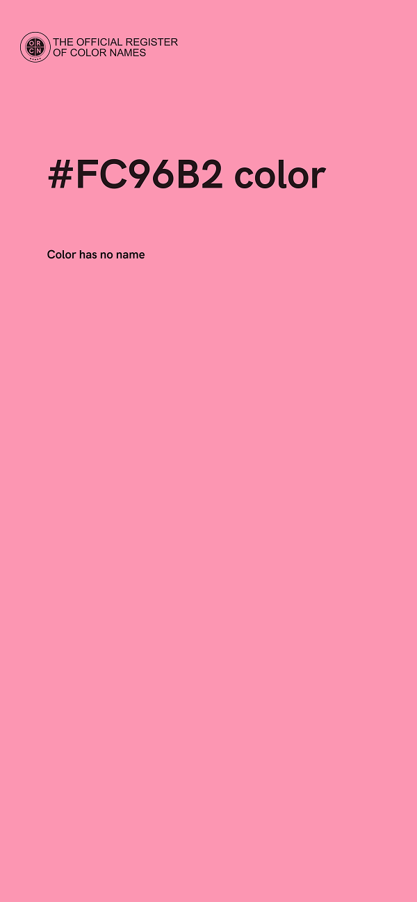 #FC96B2 color image