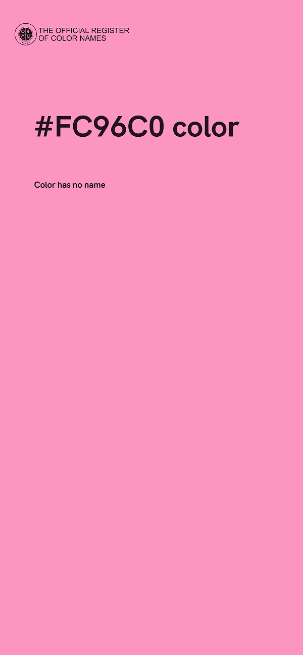 #FC96C0 color image