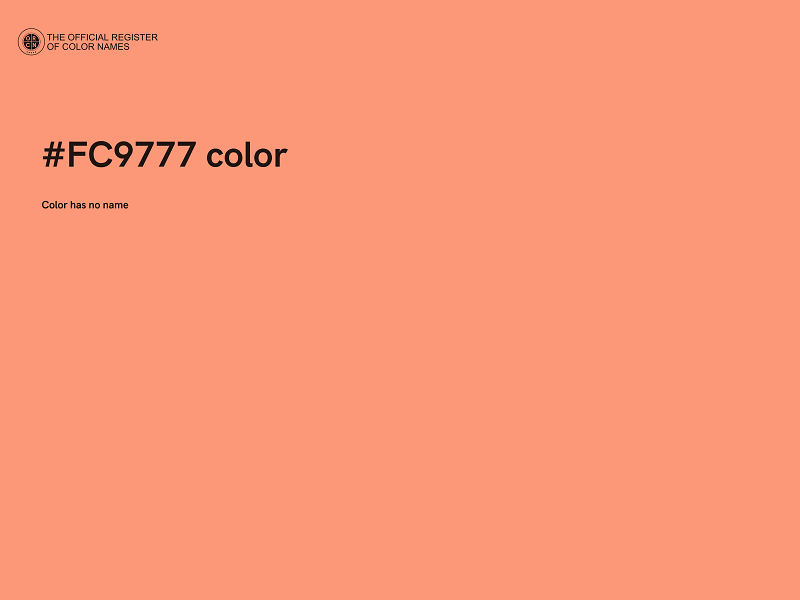#FC9777 color image