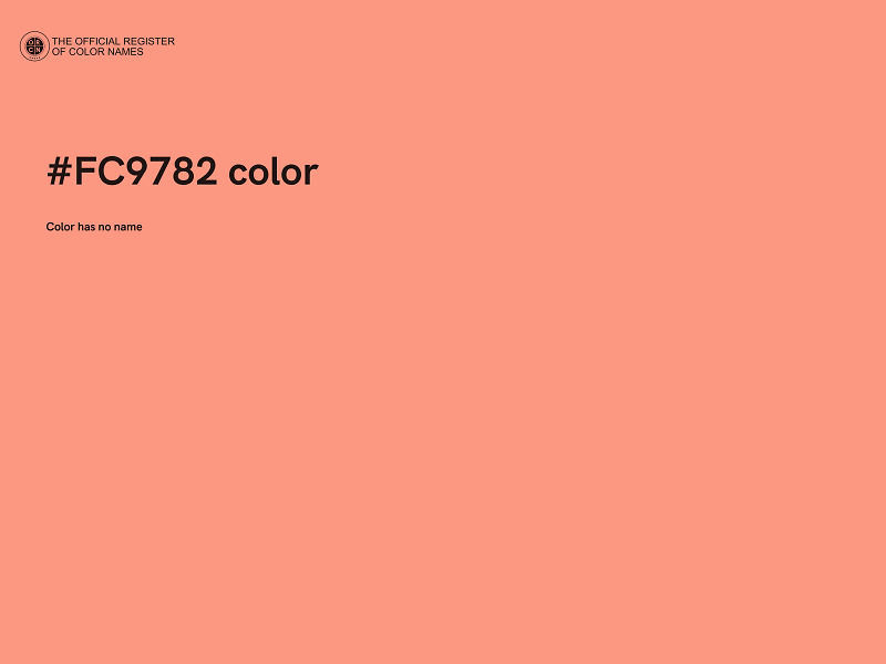 #FC9782 color image