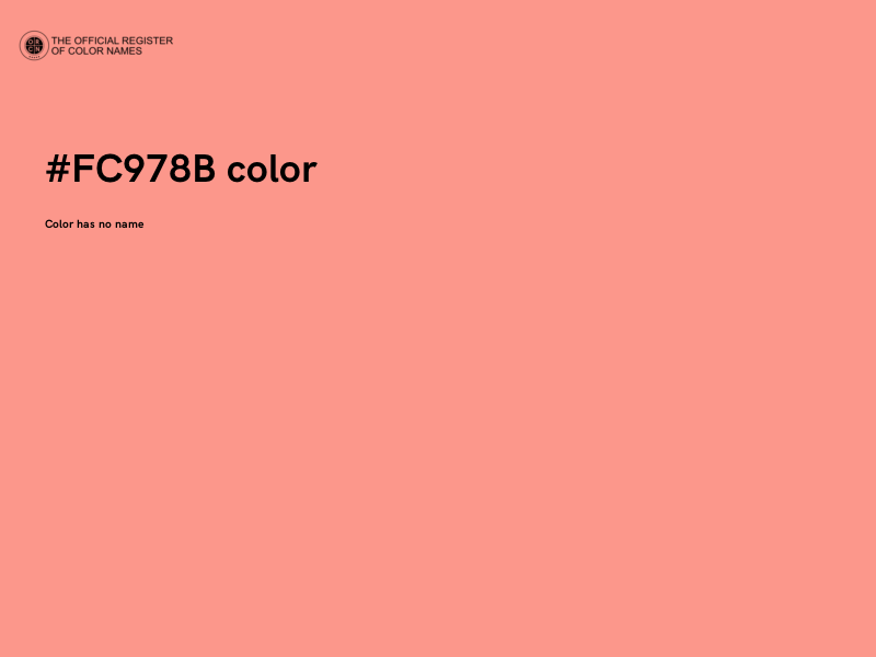#FC978B color image