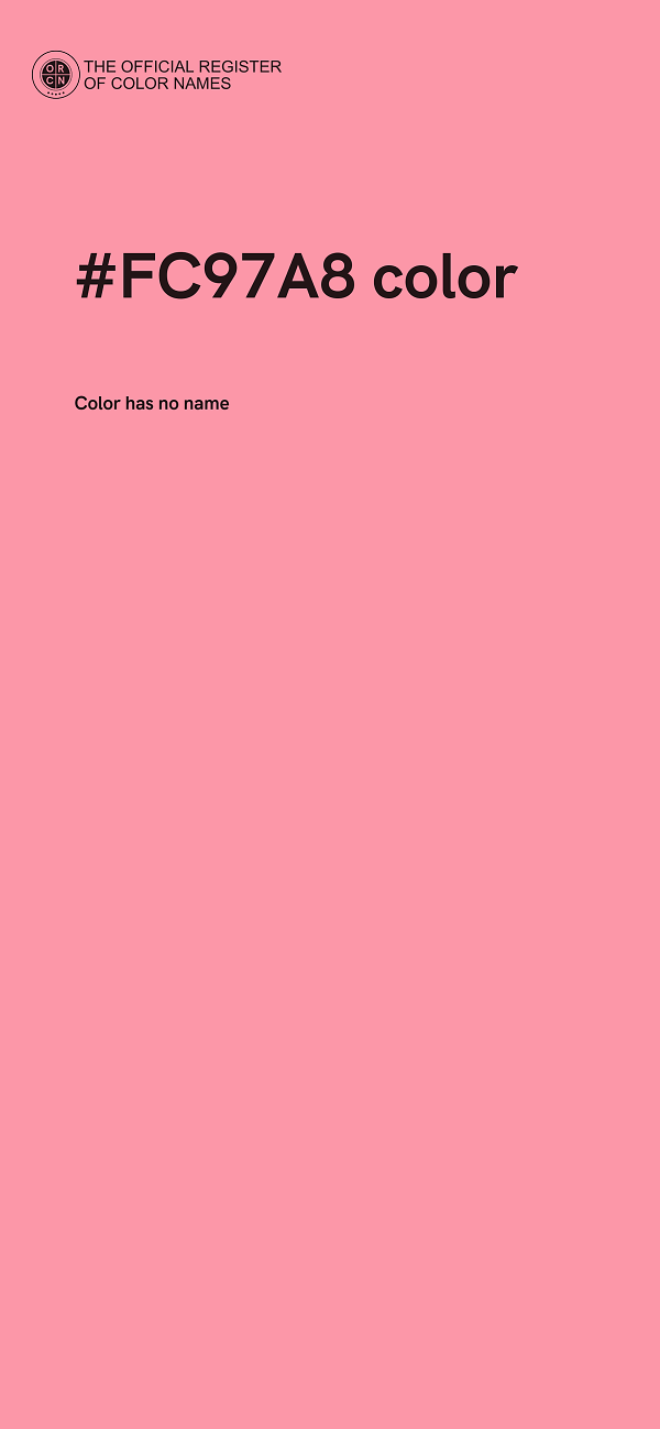 #FC97A8 color image