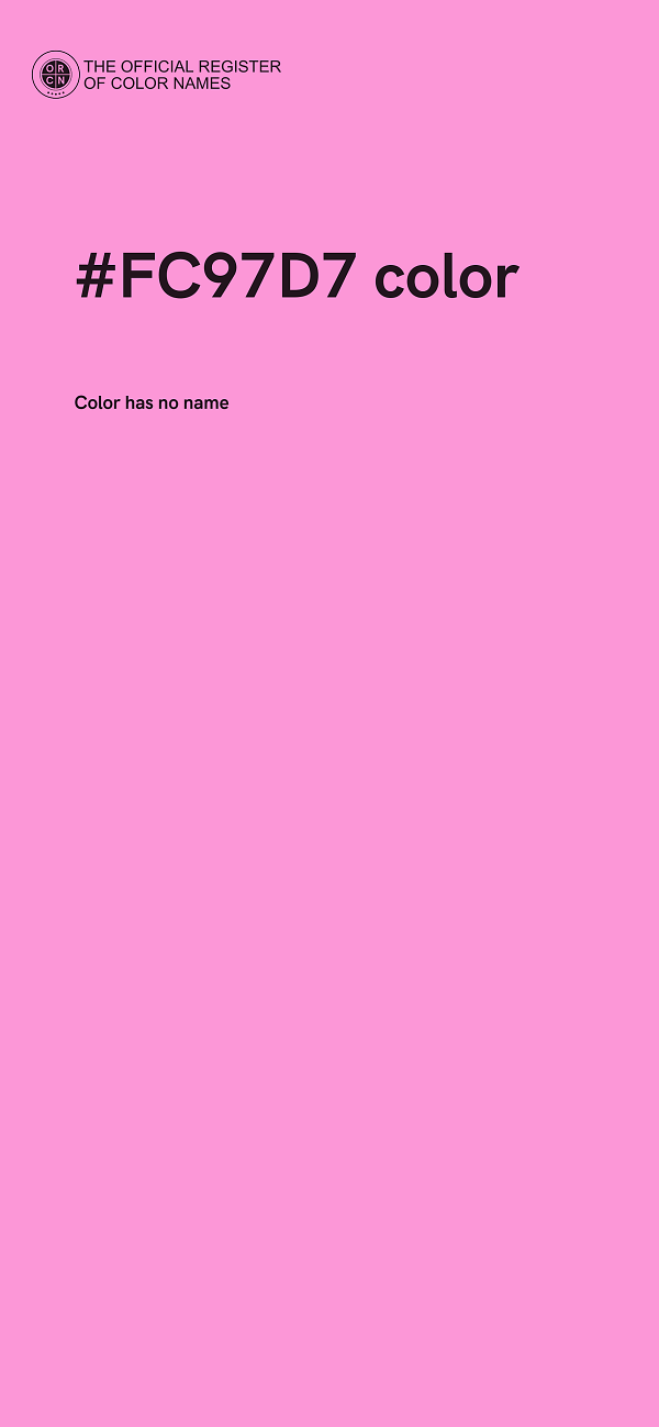 #FC97D7 color image