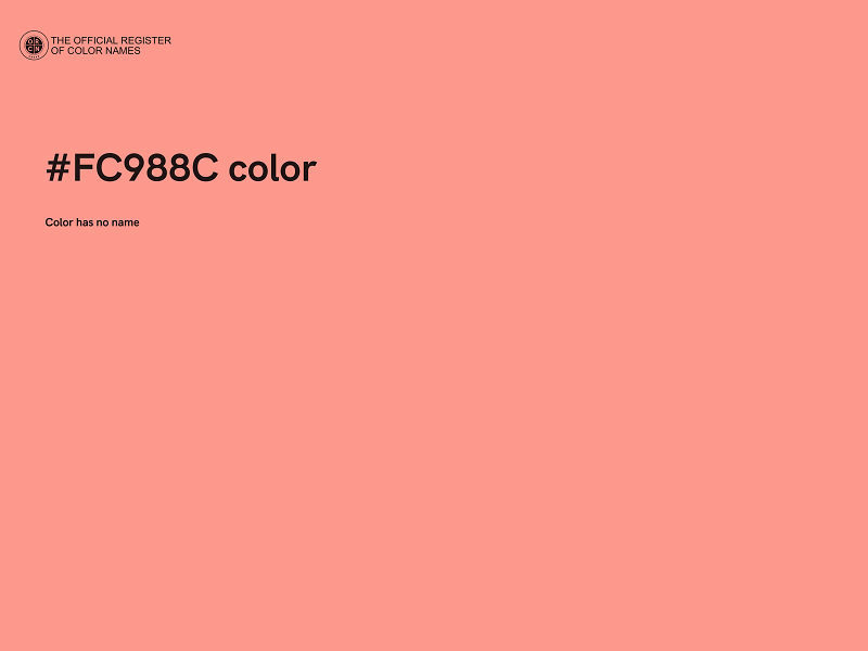 #FC988C color image