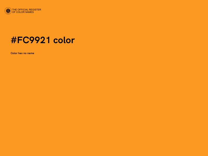 #FC9921 color image