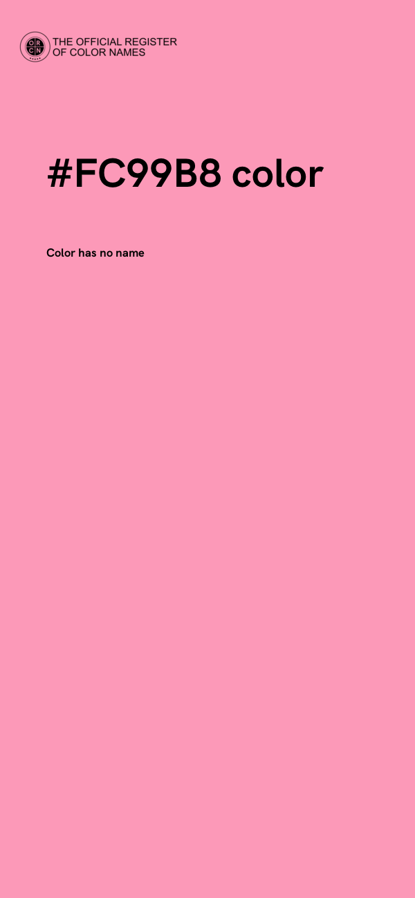 #FC99B8 color image