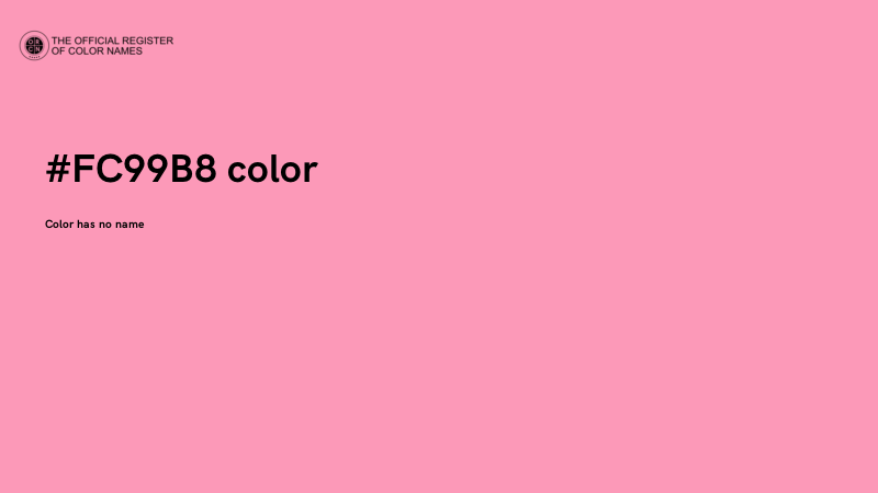 #FC99B8 color image
