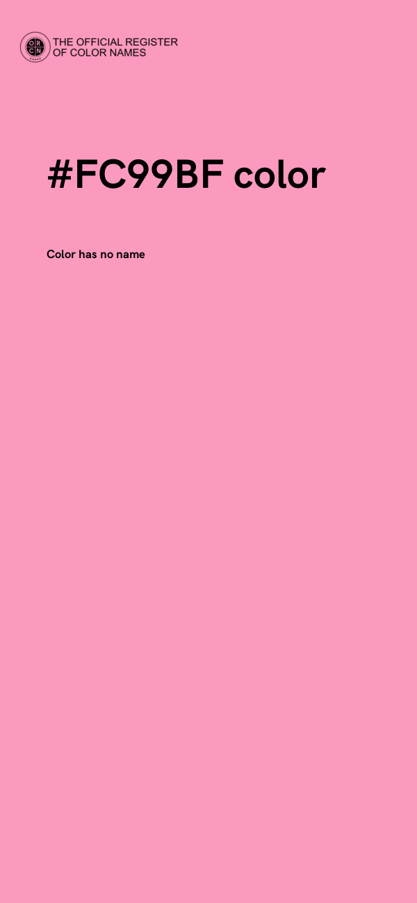 #FC99BF color image