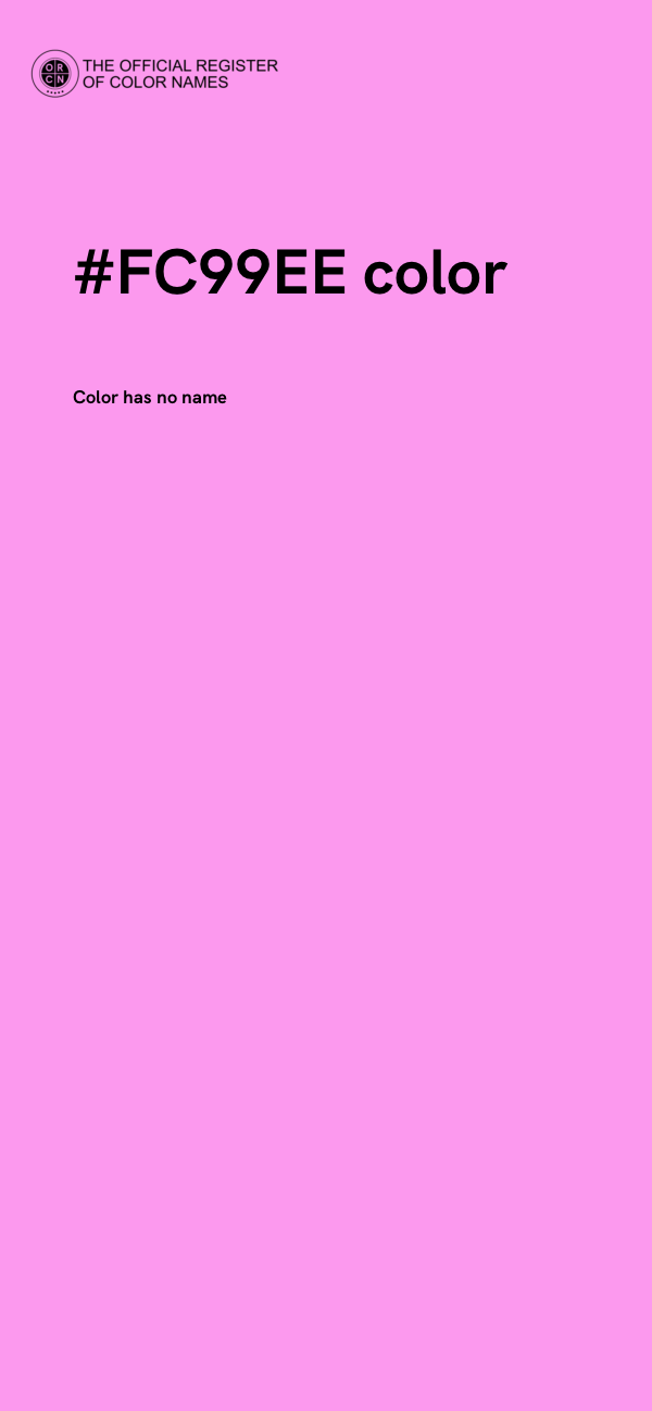 #FC99EE color image